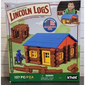 The Original Lincoln Logs K'NEX- 137 piece set - Oak Creek Lodge - Complete